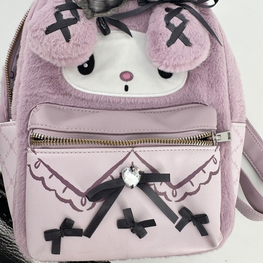 My Melody Goth Kawaii Plush Backpack Her Universe Sanrio Cosplay Cute - Picture 2 of 12